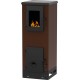 Houtkachel Alfa Plam Vulkan S Bruin, 4kW | Air houtkachels | Houtkachels |