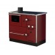 Wood burning cooker with back boiler Alfa Plam Alfa Term 27 Red, 27.56kW | Cookers | Wood |