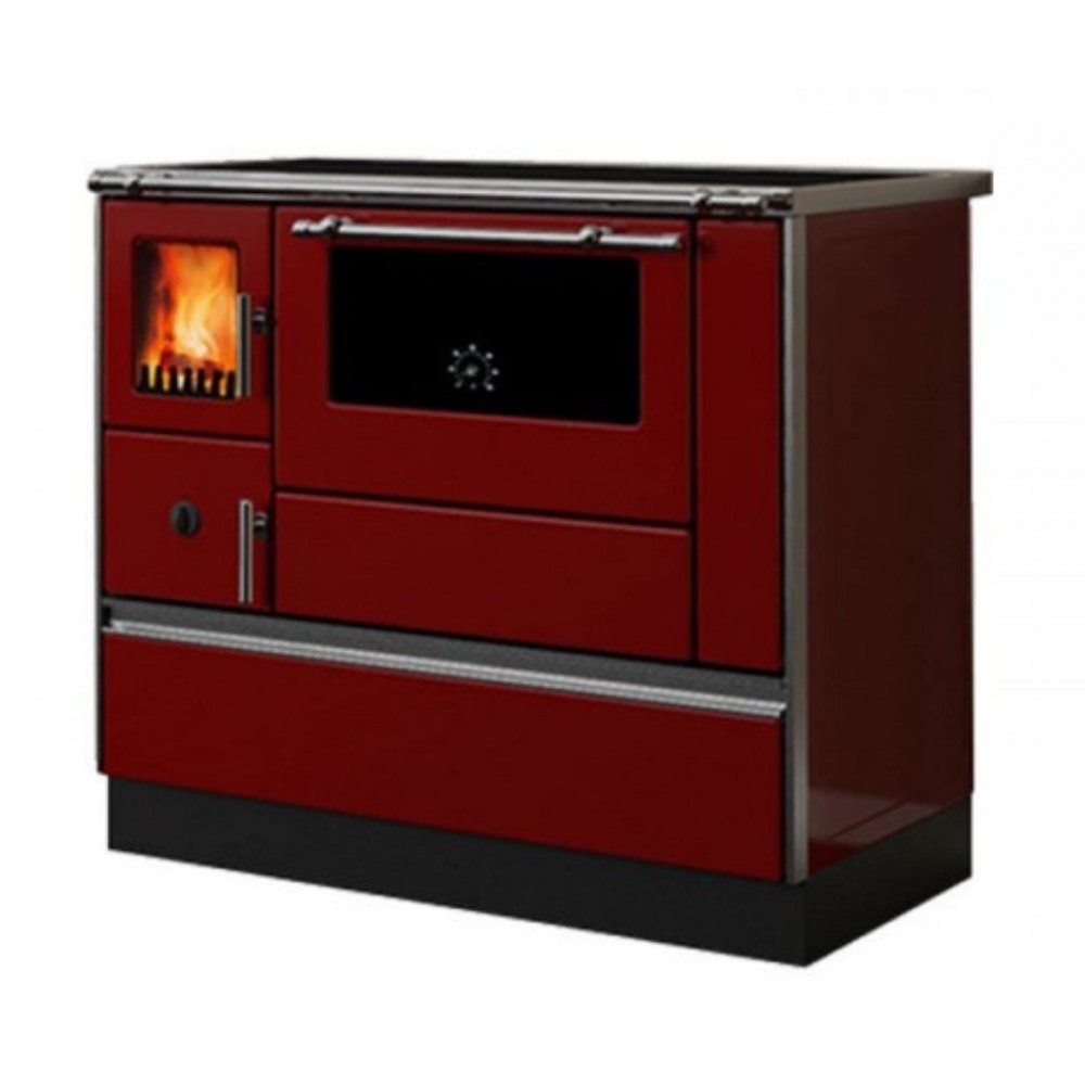 Hout fornuis Alfa Plam Dominant 90H Red, 6.5kW | Hout fornuis | Hout |