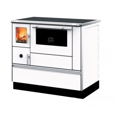Hout fornuis Alfa Plam Dominant 90H Wit, 6.5kW - Productenvergelijking