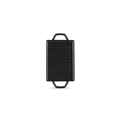 Mini gietijzeren grillplaat Hosse, 15.5x22.5cm - Gietijzeren plaat