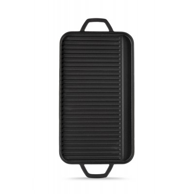 Grote gietijzeren grillplaat Hosse, 25x44cm - Gietijzeren plaat