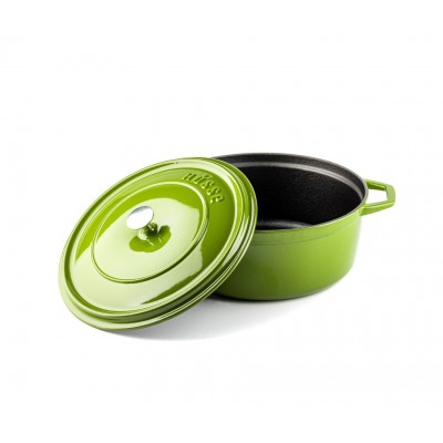 Gietijzer Set uit 3 delen Hosse, Bamboo - Gietijzeren pan set