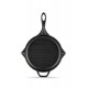 Geëmailleerde grillpan gietijzer Hosse, Black Onyx, Ф24cm | Grillpan gietijzer | Gietijzeren pan |