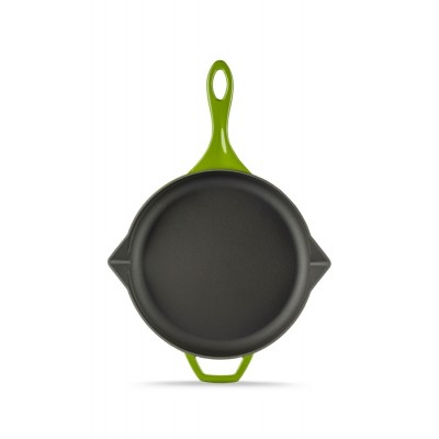 Geëmailleerde gietijzeren pan Hosse, Bamboo, Ф24cm - Platte gietijzeren pan