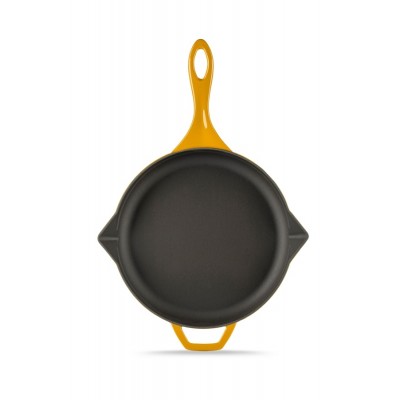 Geëmailleerde gietijzeren pan Hosse, Dijon, Ф24cm - Platte gietijzeren pan
