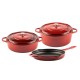 Gietijzer Set uit 3 delen Hosse, Rubin | Gietijzeren pan set |  |