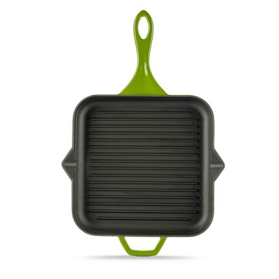 Gietijzer Set uit 2 delen Hosse, Bamboo - Gietijzeren pan set