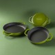 Gietijzer Set uit 2 delen Hosse, Bamboo | Gietijzeren pan set |  |
