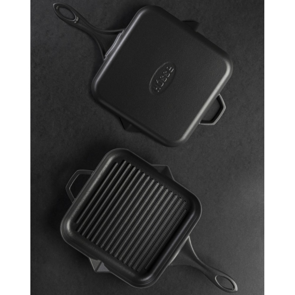 Gietijzer Set uit 3 delen Hosse, Black Onyx | Gietijzeren pan set |  |