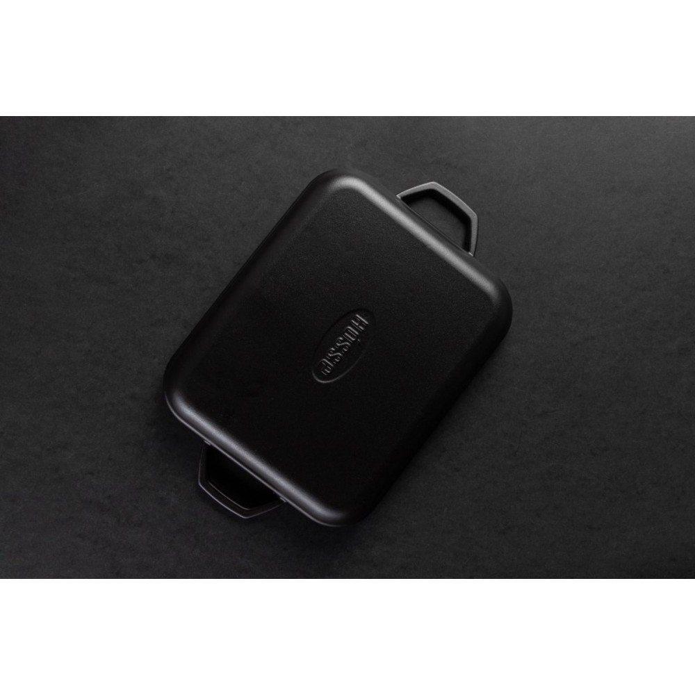 Rechthoekige gietijzeren grillpan met twee handvatten Hosse, 26x32cm | Alle producten |  |