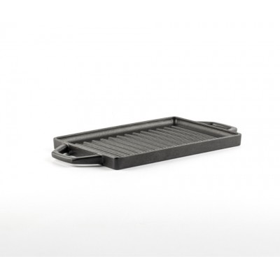 Mini gietijzeren grillplaat Hosse, 15.5x22.5cm - Gietijzeren plaat
