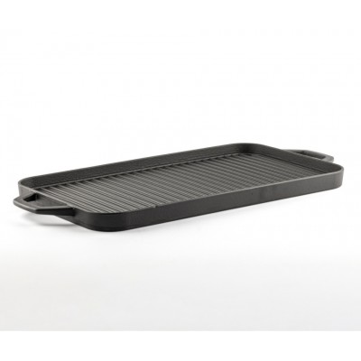 Grote gietijzeren grillplaat Hosse, 25x44cm - Gietijzeren plaat