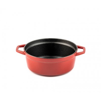 Diepe gietijzeren pot Hosse, Rubin, Ф20 - Gietijzeren pot