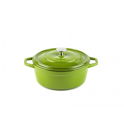 Diepe gietijzeren pot Hosse, Bamboo, Ф12 - Gietijzeren pot