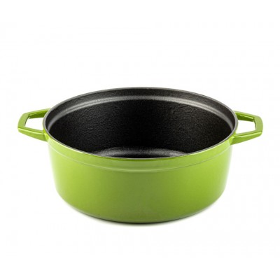 Diepe gietijzeren pot Hosse, Bamboo, Ф28 - Gietijzeren pot