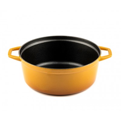 Diepe gietijzeren pot Hosse, Dijon, Ф28 - Gietijzeren pot
