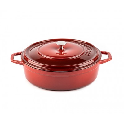 Ondiepe gietijzeren pot Hosse, Rubin, Ф26 - Gietijzeren pot