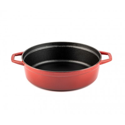 Ondiepe gietijzeren pot Hosse, Rubin, Ф26 - Gietijzeren pot