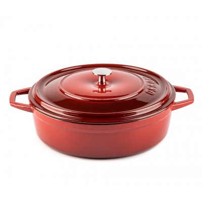 Ondiepe gietijzeren pot Hosse, Rubin, Ф28 - Gietijzeren pot
