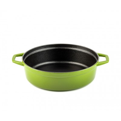 Ondiepe gietijzeren pot Hosse, Bamboo, Ф26 - Gietijzeren pot