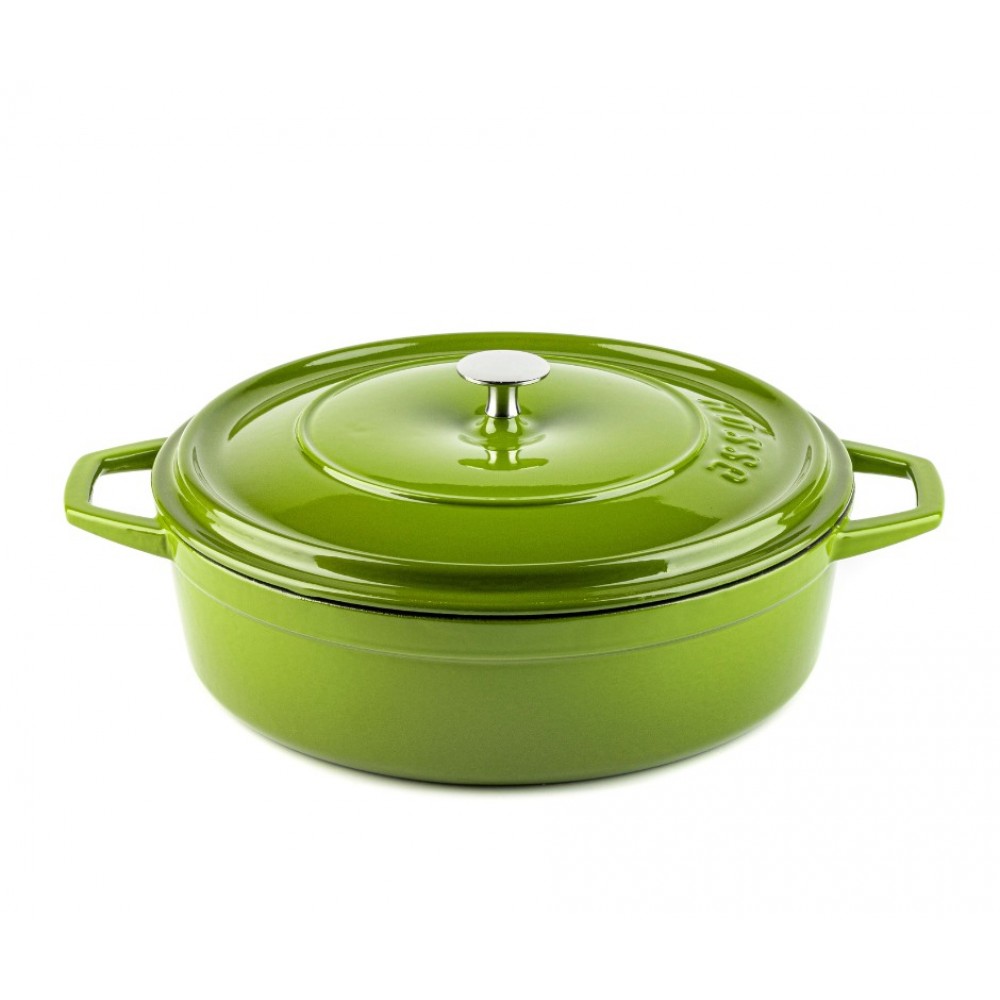 Ondiepe gietijzeren pot Hosse, Bamboo, Ф28