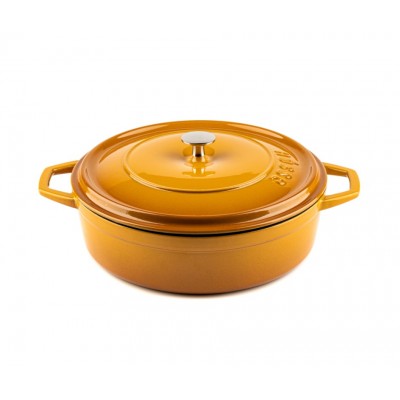 Ondiepe gietijzeren pot Hosse, Dijon, Ф26 - Gietijzeren pot