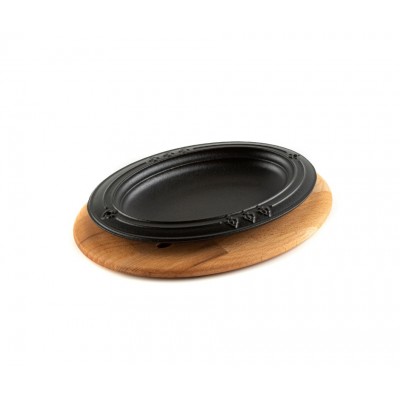 Houten onderzetter voor ovaal bord Hosse HSOISK1728, 17x28cm - Houten onderzetter