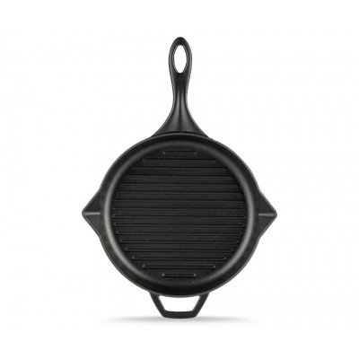 Geëmailleerde grillpan gietijzer Hosse, Black Onyx, Ф28cm - Grillpan gietijzer