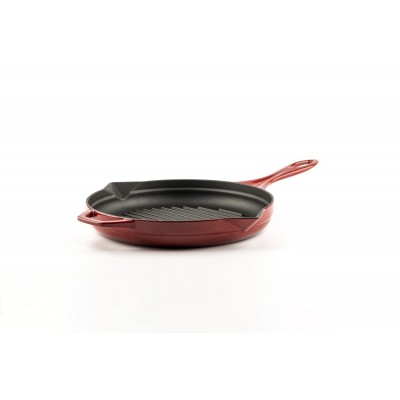 Gietijzer Set uit 2 delen Hosse, Rubin - Gietijzeren pan set
