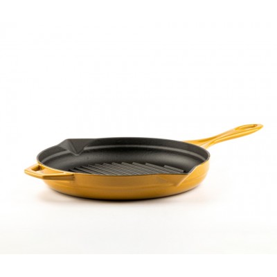 Geëmailleerde grillpan gietijzer Hosse, Dijon, Ф24cm - Grillpan gietijzer