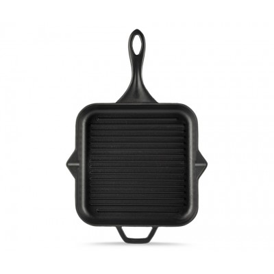 Geëmailleerde grillpan gietijzer Hosse, Black Onyx, 28x28cm - Grillpan gietijzer