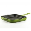 Geëmailleerde grillpan gietijzer Solagio, Bamboo, 28x28cm