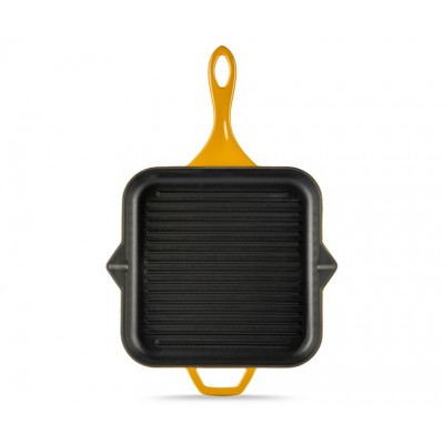 Geëmailleerde grillpan gietijzer Hosse, Dijon, 28х28cm - Grillpan gietijzer