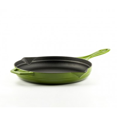 Geëmailleerde gietijzeren pan Hosse, Bamboo, Ф24cm - Platte gietijzeren pan