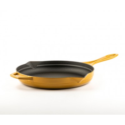 Geëmailleerde gietijzeren pan Hosse, Dijon, Ф24cm - Platte gietijzeren pan