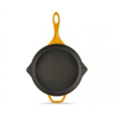 Geëmailleerde gietijzeren pan Hosse, Dijon, Ф28cm - Platte gietijzeren pan