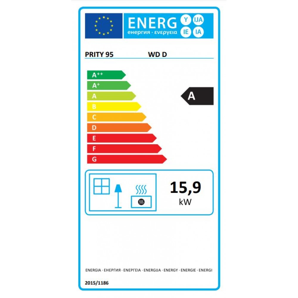 Houtkachel Prity WD D 15.9kW |  |  |