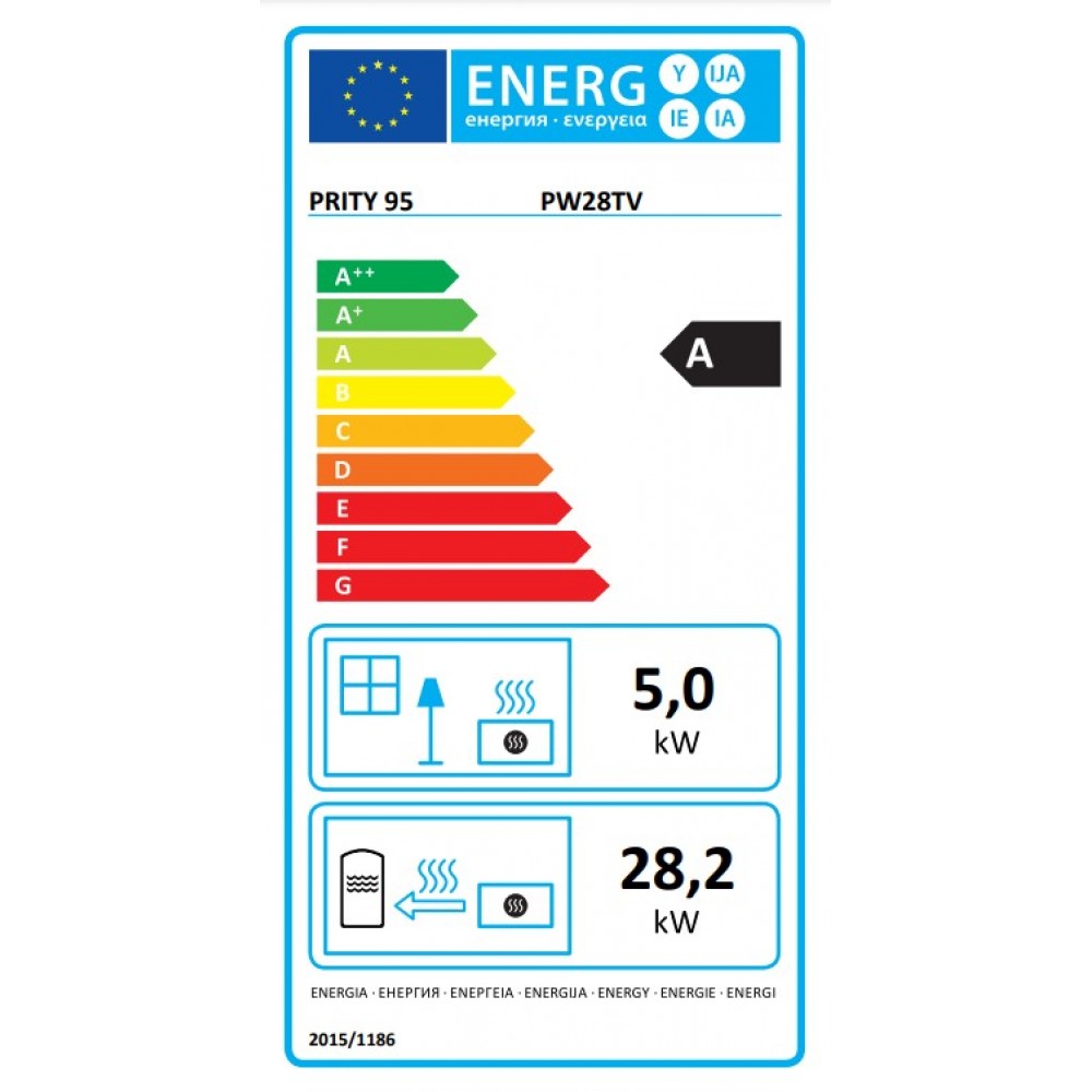 CV inbouwhaard Prity P W28 TV, 28.2kw | CV inbouwhaarden | Haarden |