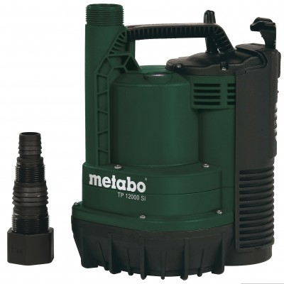 Dompelpomp voor schoon water Metabo TP 12000 SI, vermogen 600 W, debiet 11.700 l/u, opvoerhoogte 9 m - Centrale Verwarming