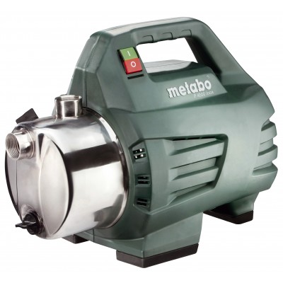 Waterpomp tuin voor schoon water Metabo P 4500 INOX, 1", vermogen 1300 W, debiet 75 l/min (4500 l/u), opvoerhoogte 48 m - Centrale Verwarming