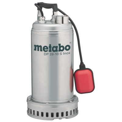 Enkelfasige drainagepomp voor vuil water Metabo DP 28-10 S Inox, vermogen 1850 W, debiet 28.000 l/u, opvoerhoogte 17 m - Productenvergelijking