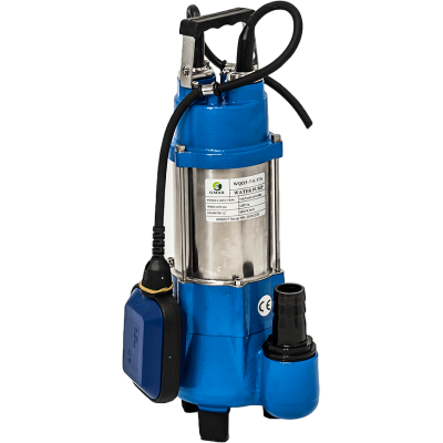 Dompeldrainagepomp voor sterk vervuild water Gmax WQD5-7 met externe vlotter – debiet 12 m³/u, vermogen 0,37 kW, opvoerhoogte 9 m - Gmax