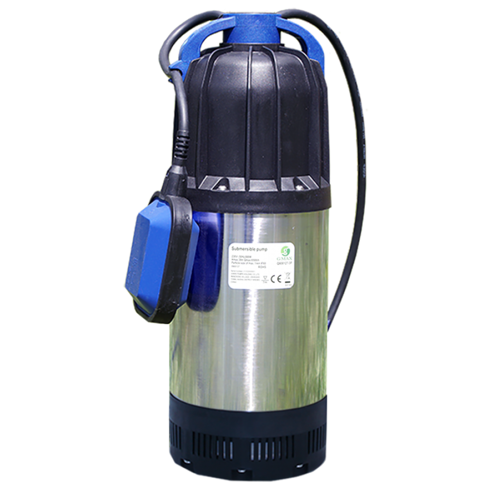 Dompeldrainagepomp voor put Gmax QDP met externe vlotter – debiet 6,5 m³/u, vermogen 1 kW, opvoerhoogte 40 m | Dompel Pompen | Waterpompen |