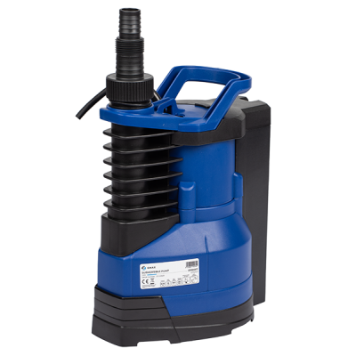 Dompeldrainagepomp voor schoon water Gmax met ingebouwde vlotter – debiet 9 m³/u, vermogen 0,4 kW, opvoerhoogte 8 m - Gmax