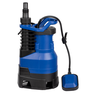 Dompeldrainagepomp voor vuil water Gmax met externe vlotter – debiet 15,5 m³/u, vermogen 0,9 kW, opvoerhoogte 8,5 m - Gmax