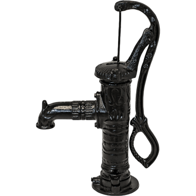 Handpomp voor water, handmatig Hydro-Fix, zwart, lengte 640 mm, gietijzer, maat 1 1/4″ - Productenvergelijking