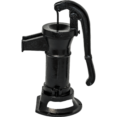 Handpomp voor water, handmatig Hydro-Fix, zwart, kort model – lengte 390 mm, gietijzer, maat 1 1/4″ - Productenvergelijking
