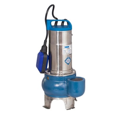 Drainagepomp Electromash VXM 12 – 2″, vermogen 0,75 kW, debiet 21.000 l/u, opvoerhoogte 11,4 m, uitlaat 2″, met externe vlotter en roestvrijstalen behuizing - Electromash