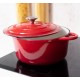 Geëmailleerde gietijzeren pot La Nordica, Rond, Ф24 | Gietijzeren pot |  |